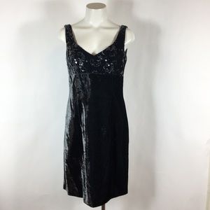 Nanette Lepore velvet sequin cocktail dress 10